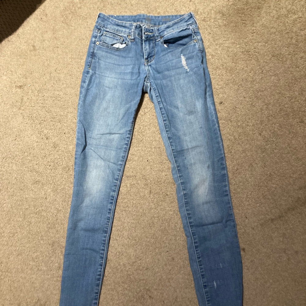 So, kids blue jeans, size: 1
